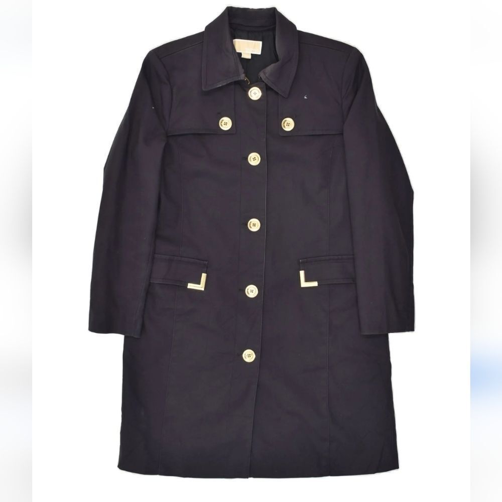 Michael Michael Kors Sateen Trench Coat Sz Sm